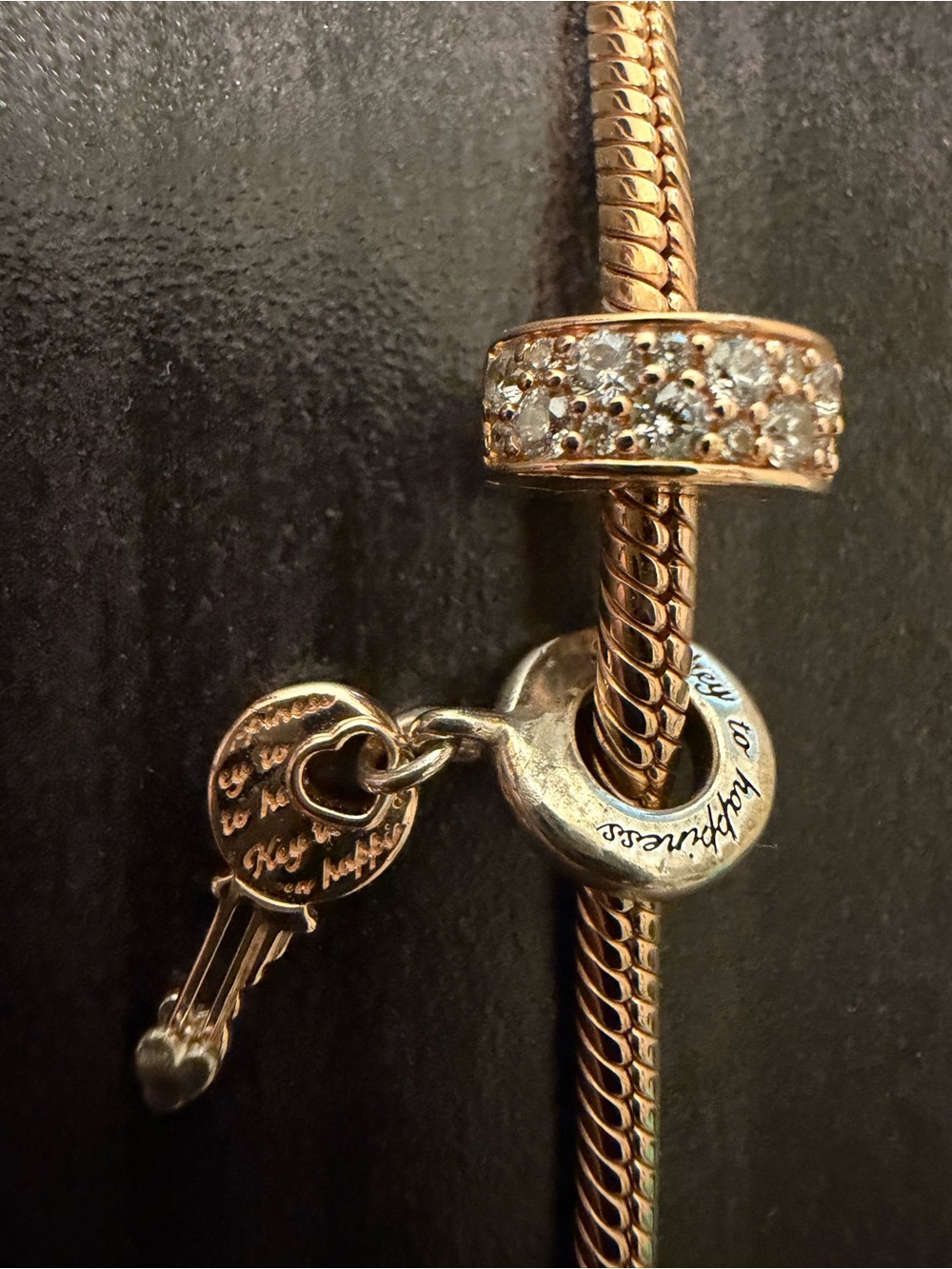Pandora rose gold charm bracelet - Picture 6 of 9